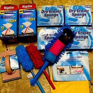 Household Cleaning/Trash Bag Dry Erase Sponge Bundle Neat Freak